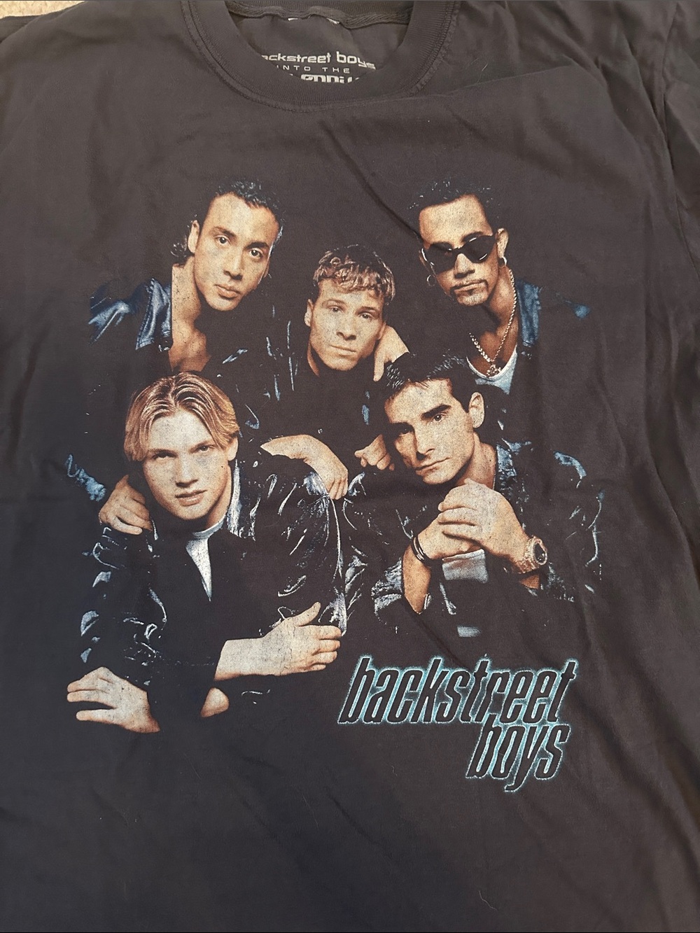 Backstreet Boys Sphere Summer 2026 Vintage Graphic Tee with signatures on back